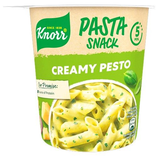 KNORR snack pot creamy pesto 68gr – Τρόφιμα Μακράς Συντήρησης