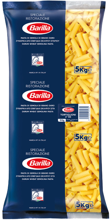 BARILLA ζυμαρικά για επαγγελματίες Tortiglioni No83 5kg