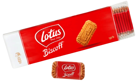 LOTUS BISCOFF μπισκότα για καφέ ατομικά 312,5gr