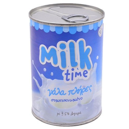MILK TIME γάλα εβαπορέ συμπυκνωμένο πλήρες 410gr – Γάλατα και Φυτικά Ροφήματα