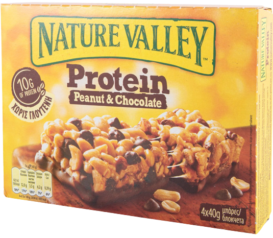 NATURE VALLEY μπάρες πρωτεϊνης με σοκολάτα 4x40gr – Μπάρες Δημητριακών