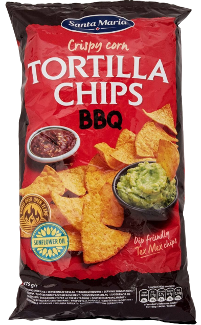 SANTA MARIA tortilla chips με μπάρμπεκιου 475gr – Πατατάκια