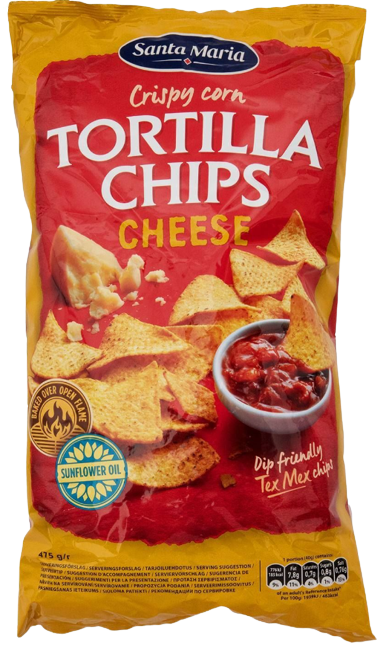 SANTA MARIA tortilla chips με τυρί 475gr – Πατατάκια