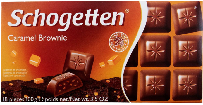 SCHOGETTEN σοκολάτα caramel brownie 100gr – Σοκολάτες