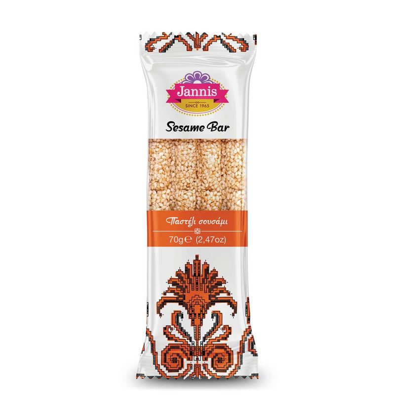 JANNIS παστέλι με σουσάμι 70gr – Παραδοσιακά Γλυκά