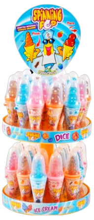 SPINNING POP ζάρια με παγωτό 36x15gr – Καραμέλες, Γλειφιτζούρια και Τσίχλες