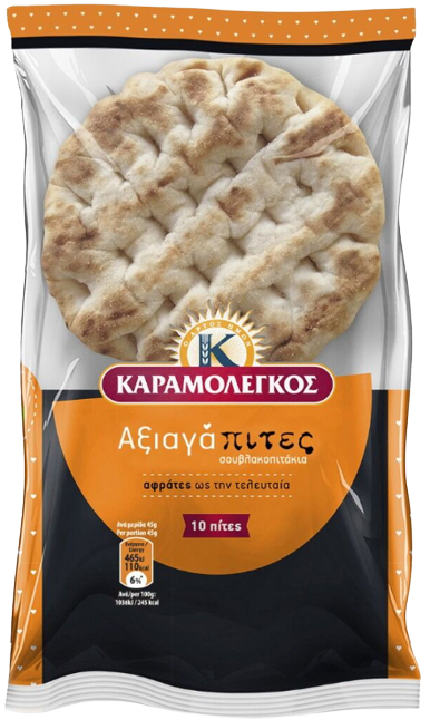 ΚΑΡΑΜΟΛΕΓΚΟΣ αξιαγάπιτες πίτες μικρές 10τεμ 450gr – Καραμολέγκος – Αρτοσκευάσματα