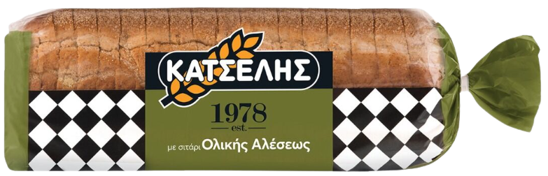 ΚΑΤΣΕΛΗΣ ψωμί του τοστ ολικής άλεσης 720gr – Κατσέλης – Αρτοσκευάσματα
