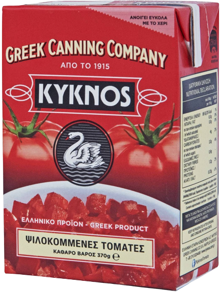 ΚΥΚΝΟΣ τομάτες ψιλοκομμένες σε χυμό 370gr – Κύκνος – Σάλτσες και Dressings