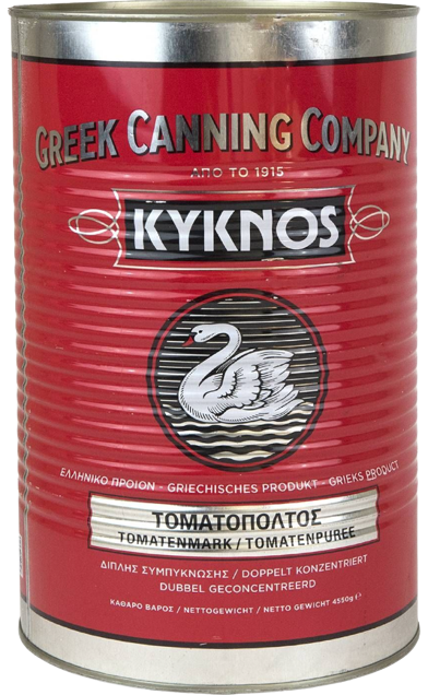 ΚΥΚΝΟΣ τοματοπολτός 28-30% 4,5kg – Κύκνος – Σάλτσες και Dressings