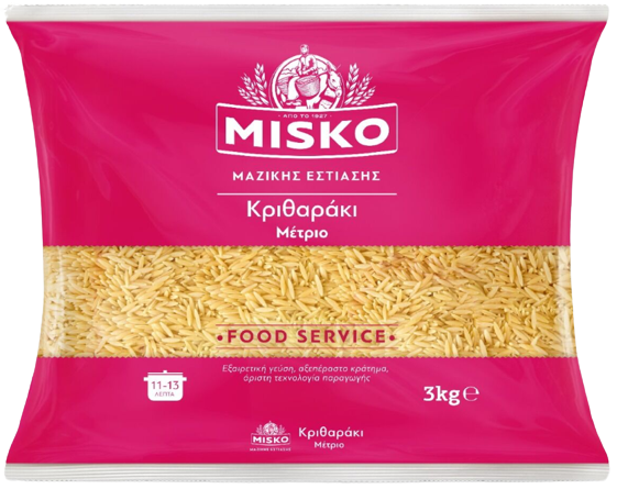 MISKO ζυμαρικά κριθαράκι μέτριο 3kg