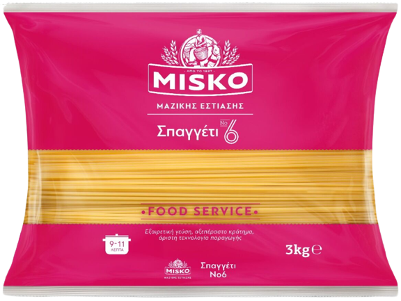 MISKO ζυμαρικά σπαγγέτι No6 3kg