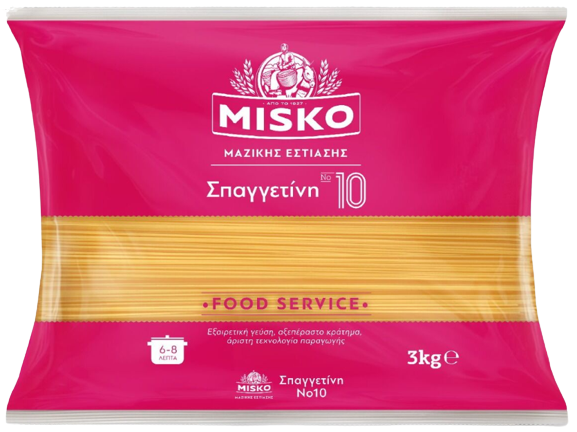 MISKO ζυμαρικά σπαγγέτι No10 3kg