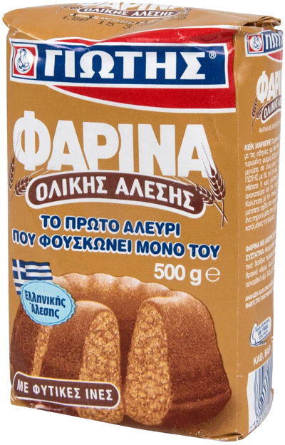 ΓΙΩΤΗΣ φαρίνα ολικής άλεσης 500gr – Γιώτης – Αλεύρι