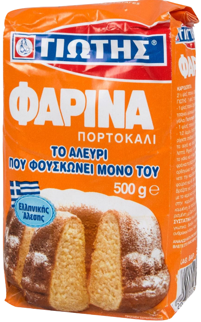 ΓΙΩΤΗΣ φαρίνα πορτοκάλι 500gr – Γιώτης – Αλεύρι