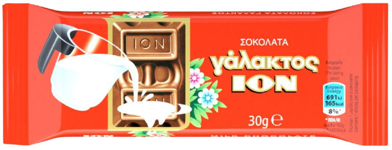 ΙΟΝ σοκολάτα γάλακτος 30gr – Σοκολάτες