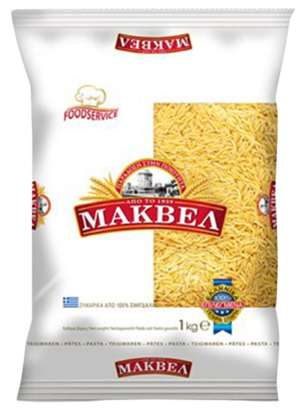 ΜΑΚΒΕΛ ζυμαρικά κριθαράκι μέτριο 1kg – Μάκβελ