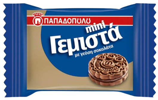 ΠΑΠΑΔΟΠΟΥΛΟΥ μπισκότα mini γεμιστά με σοκολάτα 230x8,2gr – Παπαδοπούλου