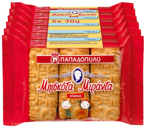 ΠΑΠΑΔΟΠΟΥΛΟΥ μπισκότα μιράντα 6x30gr – Παπαδοπούλου