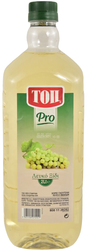 ΤΟΠ ξύδι pro από λευκό κρασί χωρίς γλουτένη 2lt – Ξίδι