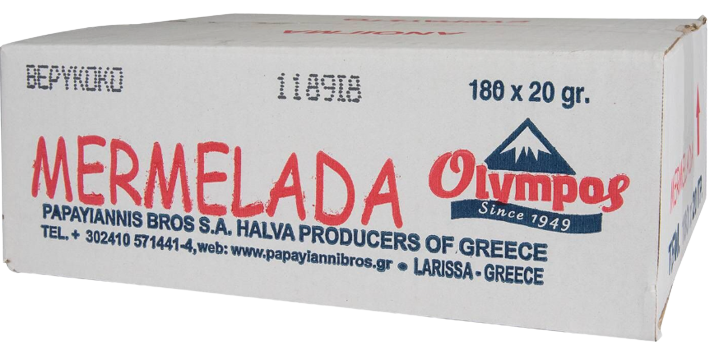 ΟΛΥΜΠΟΣ μερμελάδα βερίκοκο 180x20gr – Όλυμπος – Μαρμελάδες