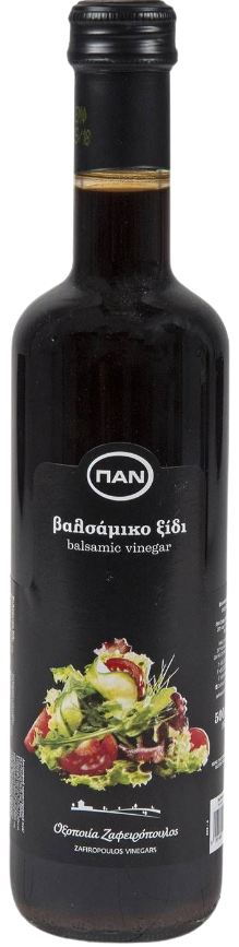 ΠΑΝ ΖΑΦΕΙΡΟΠΟΥΛΟΣ ξύδι βαλσάμικο 500ml – Οξοποιία Ζαφειρόπουλος – Ξίδι