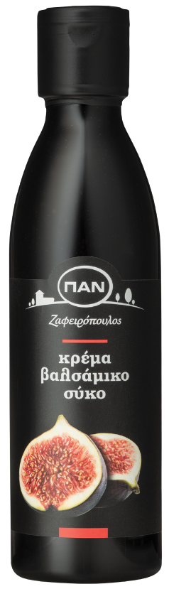 ΠΑΝ ΖΑΦΕΙΡΟΠΟΥΛΟΣ ξύδι κρέμα βαλσάμικο με σύκο 250ml – Οξοποιία Ζαφειρόπουλος – Ξίδι
