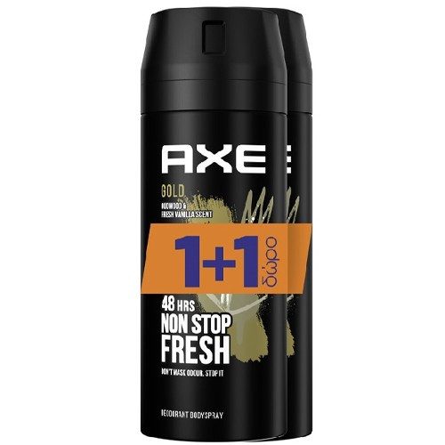 AXE αποσμητικό σώματος spray Gold 2x150ml – Αποσμητικά