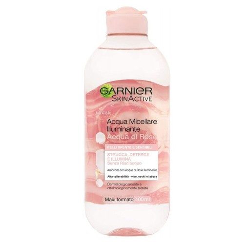 GARNIER Skin Active διφασικό νερό micellaire για ντεμακιγιάζ rose 400ml – Καθαριστικά Προσώπου