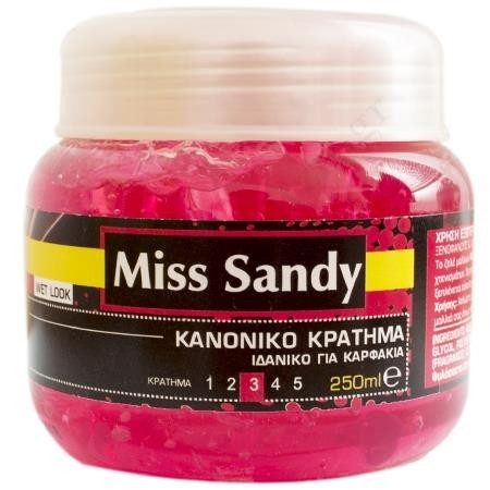 MISS SANDY gel μαλλιών για κανονικό κράτημα κόκκινο Νο3 250ml