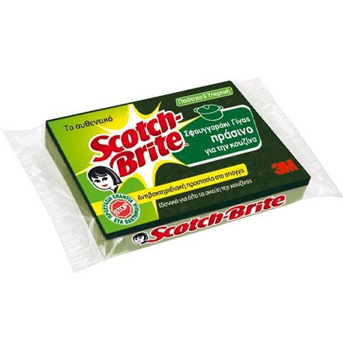 SCOTCH-BRITE σφουγγαράκι κουζίνας κλασικό 1τεμ – Σφουγγάρια Κουζίνας
