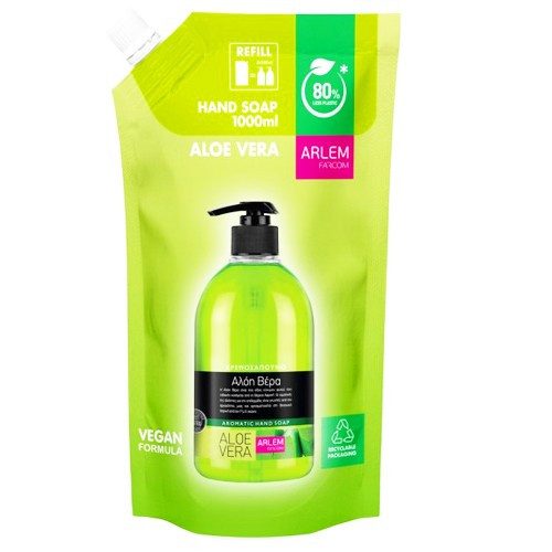 FARCOM Arlem κρεμοσάπουνο aloe vera σακούλα 1lt – Προϊόντα Καθαρισμού Σώματος