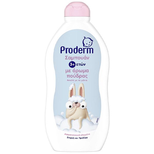 PRODERM αφρόλουτρο με άρωμα πούδρας 500ml – Παιδικά Σαμπουάν και Αφρόλουτρα