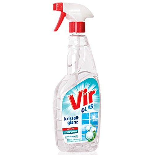 VIR καθαριστικό τζαμιών με σπρέι διάφανο 750ml – Καθαριστικά Επιφανειών
