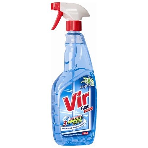 VIR καθαριστικό τζαμιών με σπρέι μπλε 750ml – Καθαριστικά Επιφανειών