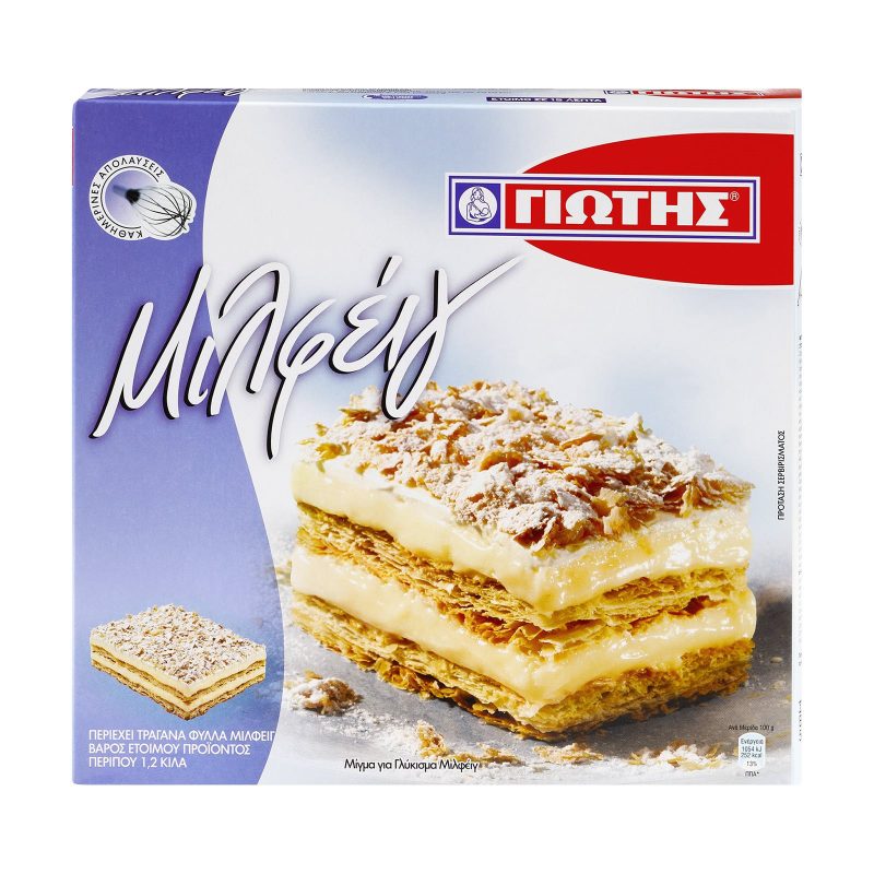ΓΙΩΤΗΣ μίγμα για μιλφέιγ 532gr – Γιώτης – Έτοιμα Μείγματα για Γλυκά