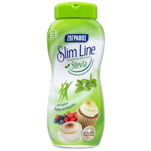 ΖΩΓΡΑΦΟΣ slim line green γλυκαντικό στέβια σε σκόνη βάζο 90gr – Ζωγράφος – Ζάχαρη και Υποκατάστατα