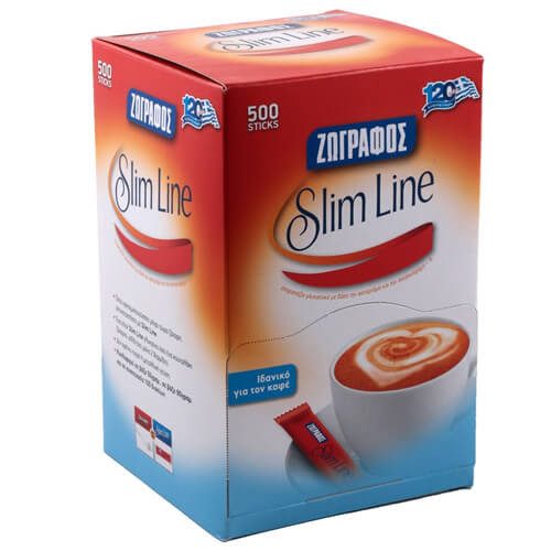 ΖΩΓΡΑΦΟΣ slim line γλυκαντικό σε sticks 500τεμ – Ζωγράφος – Ζάχαρη και Υποκατάστατα