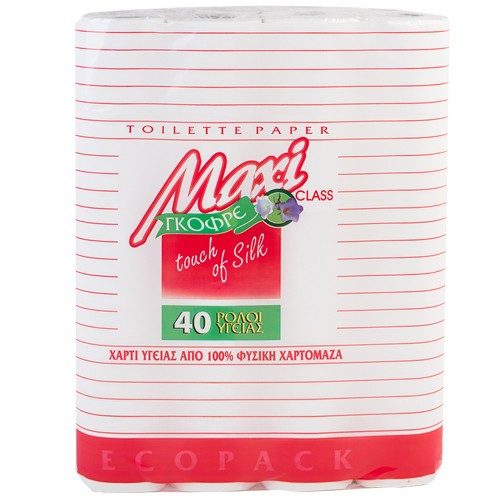 MAXI χαρτί υγείας Class γκοφρέ 2φυλλο 40x57gr – Χαρτικά (Χονδρική)