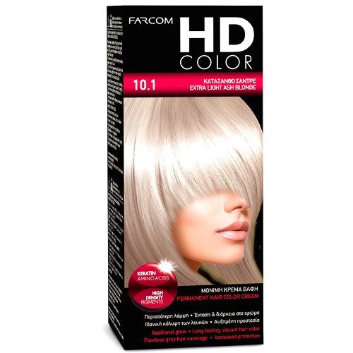 FARCOM HD color set βαφή μαλλιών No10.1 60ml – Βαφές Μαλλιών