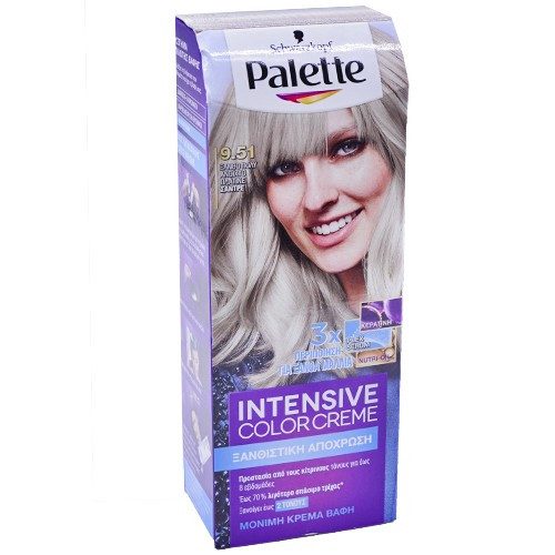 SCHWARZKOPF Palette intensive color creme 9,51 ξανθό πολύ ανοιχτό πλατινέ σαντρέ 50ml – Βαφές Μαλλιών