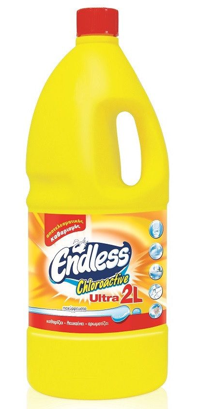 ENDLESS παχύρρευστο χλωροκαθαριστικό κίτρινο 2lit – Καθαριστικά Μπάνιου