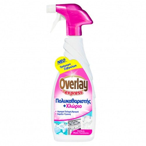 OVERLAY express πολυκαθαριστής με χλώριο 650ml – Καθαριστικά Επιφανειών