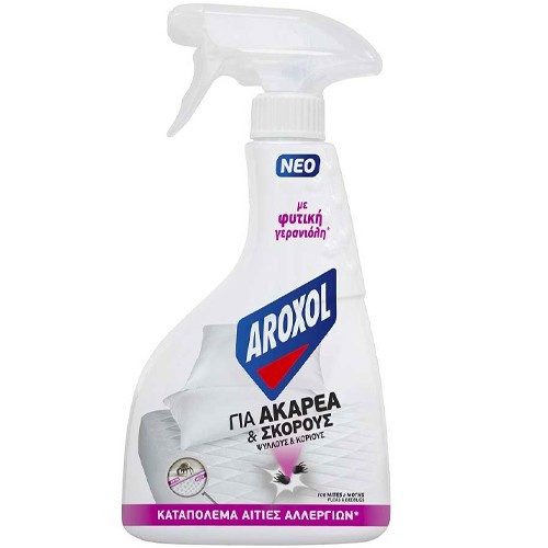 AROXOL για ακάρεα και σκόρους, ψήλους και κοριούς σε spray 300ml – Εντομοκτόνα και Εντομοαπωθητικά Χώρου