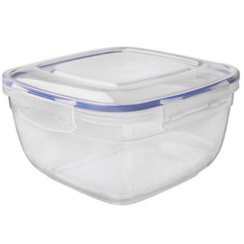 DUNYA PLASTIC φαγητοδοχείο τετράγωνο πλαστικό με ασφάλειας 2400ml – Δοχεία Φαγητού