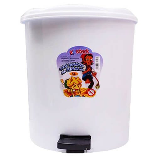 STERK κάδος με πεντάλ πλαστικός 24x21x16cm 5lt – Κάδοι Απορριμμάτων
