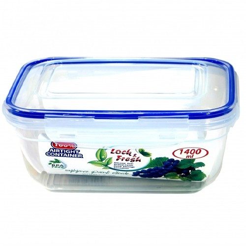 DUNYA PLASTIC φαγητοδοχείο ορθογώνιο πλαστικό με ασφάλεια 1400ml – Δοχεία Φαγητού
