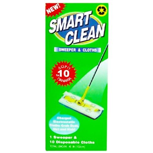 SMART CLEAN σύστημα ξεσκονίσματος με 10 πανάκια – Είδη για Σκούπισμα και Σφουγγάρισμα