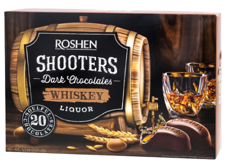 ROSHEN σοκολατάκια shooters liquor whiskey 150gr – Σοκολάτες