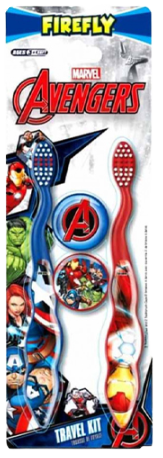 FIREFLY Avengers παιδική οδοντόβουρτσα με καπάκι 2τεμ – Προϊόντα Παιδικού και Βρεφικού Βουρτσίσματος Δοντιών